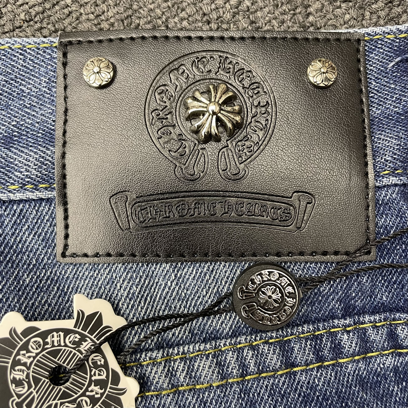 Chrome Hearts Blue Jeans Cross Patch (6) - newkick.cc